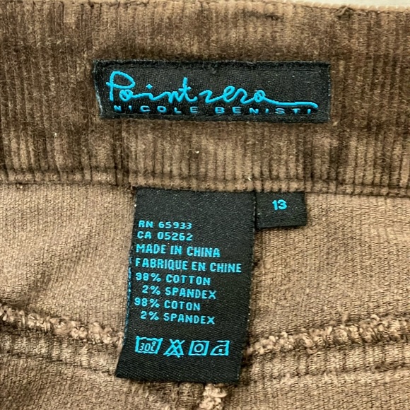 Point zéro women’s size 13 corduroy Classic Brown Skirt - Picture 7 of 14